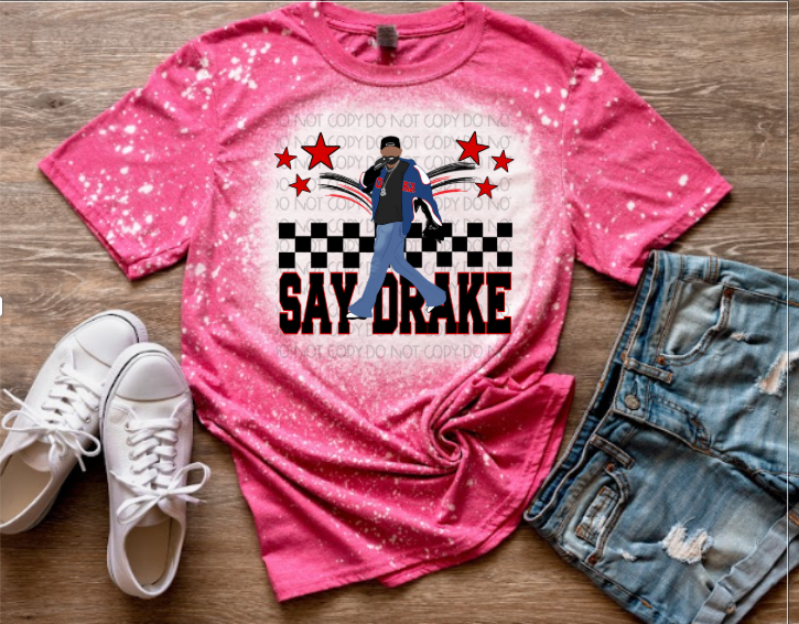 Kendrick Lamar Say Drake Bleached Shirt