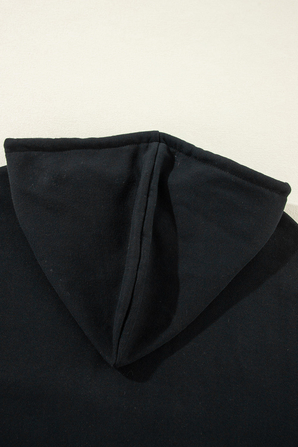 Bonbon Fleece Lined Kangaroo Pocket Drawstring Chunky Hoodie