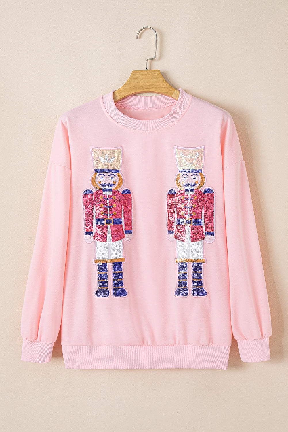 Blue Nutcracker Christmas Crew Neck Sweatshirt