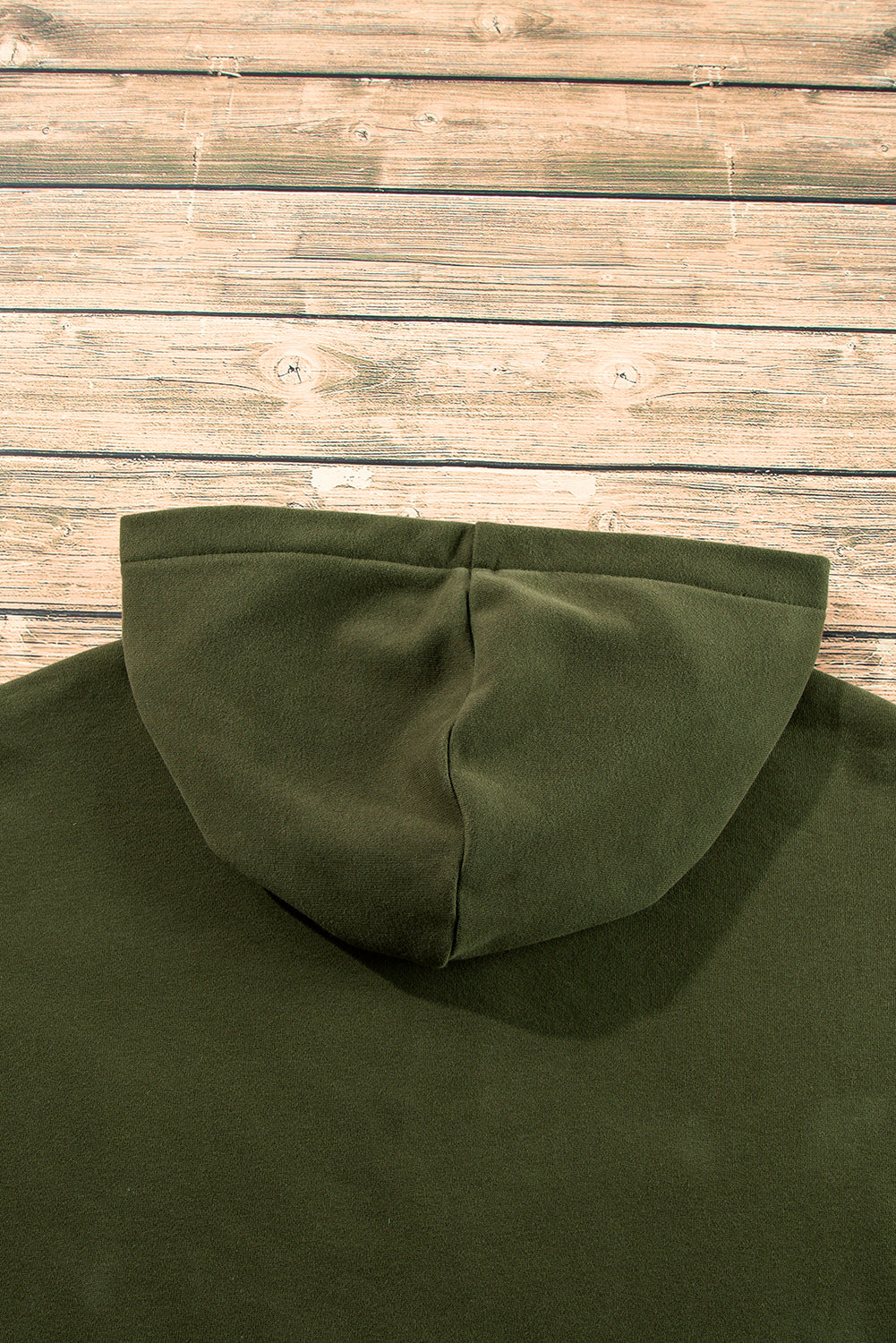 Bonbon Fleece Lined Half Zipper Kangaroo Pockets Loose Hoodie
