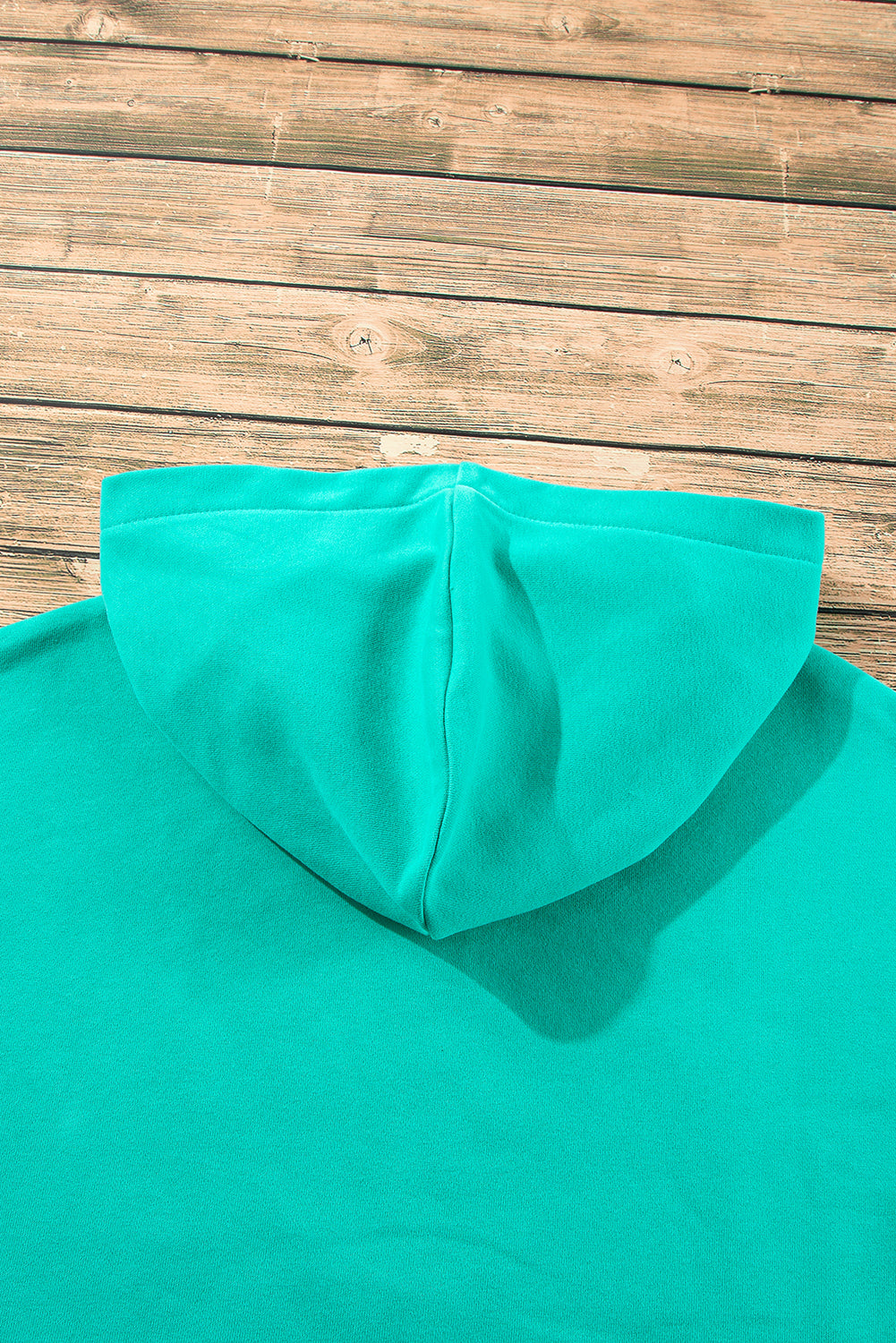 Bonbon Fleece Lined Half Zipper Kangaroo Pockets Loose Hoodie