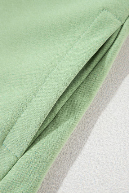 Valerian Solid Fleece Lined Drop Shoulder High Low Sweatshirt