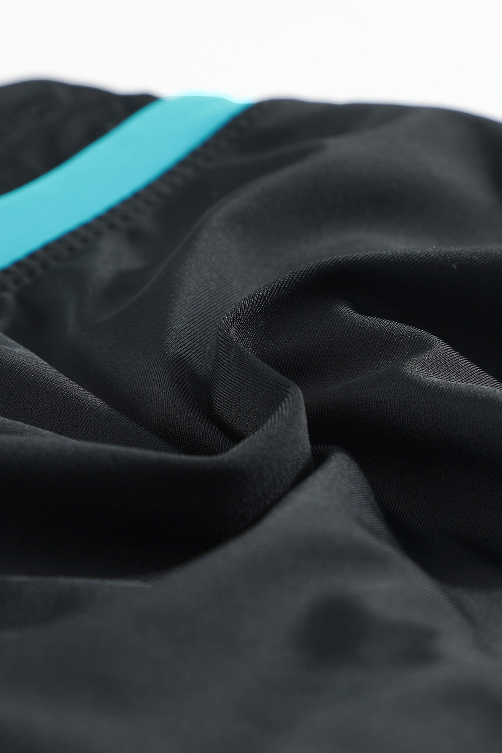 Violet Strap Trim Black Women Swim Boardshort