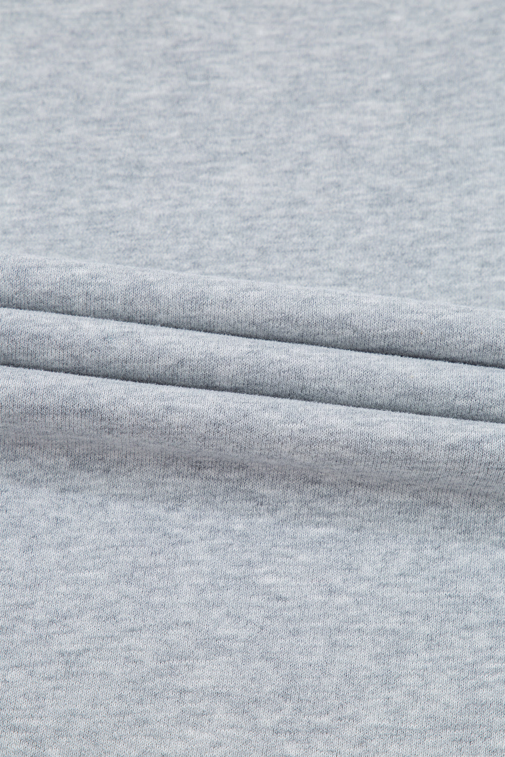Navy Blue Plain Drop Shoulder Crewneck Pullover Sweatshirt