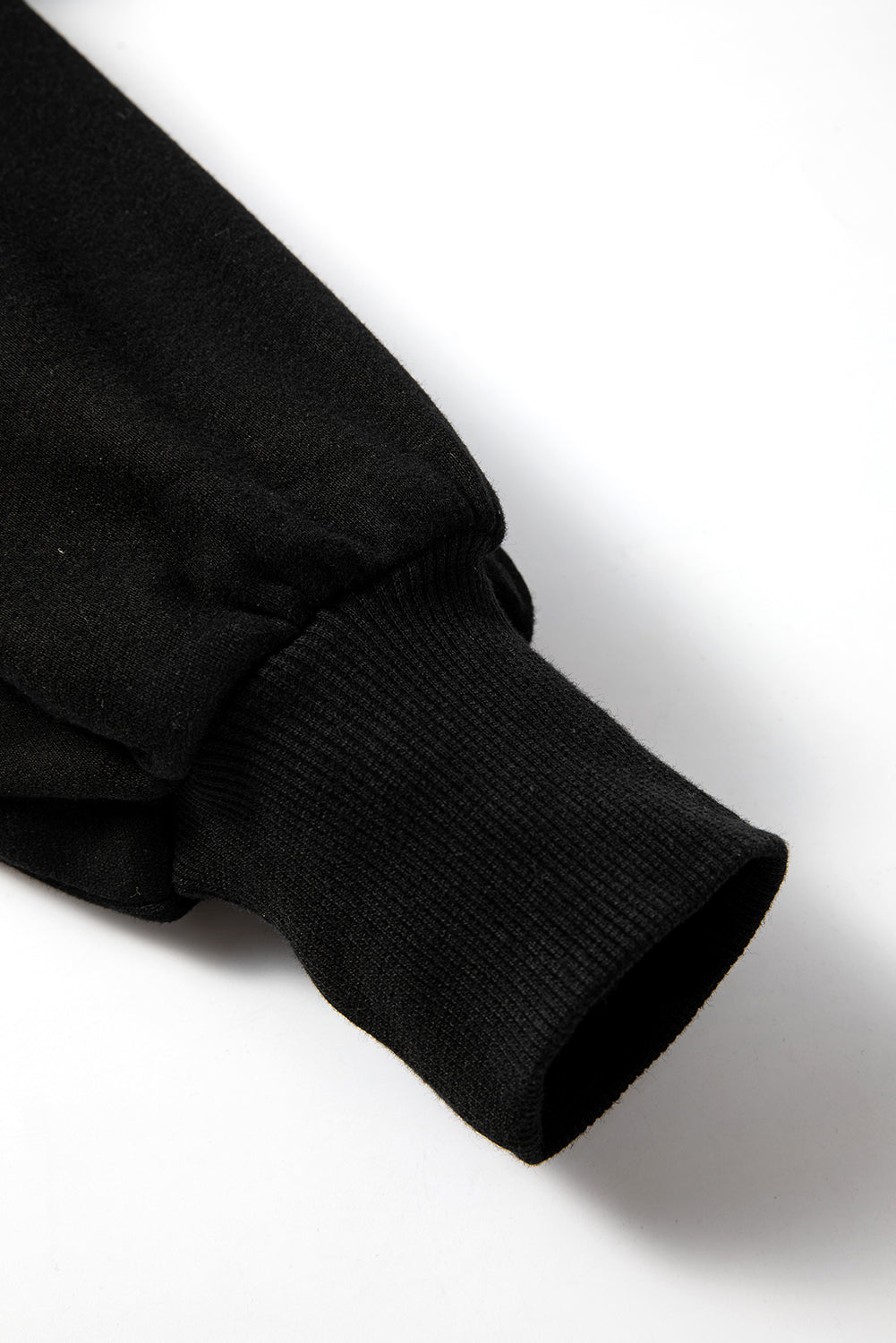 Bonbon Fleece Lined Half Zipper Kangaroo Pockets Loose Hoodie