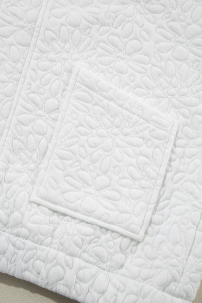 Jungle Green Floral Quilted Jacket