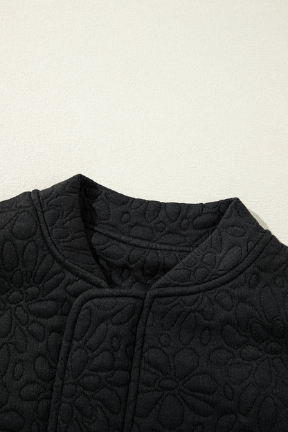 Jungle Green Floral Quilted Jacket