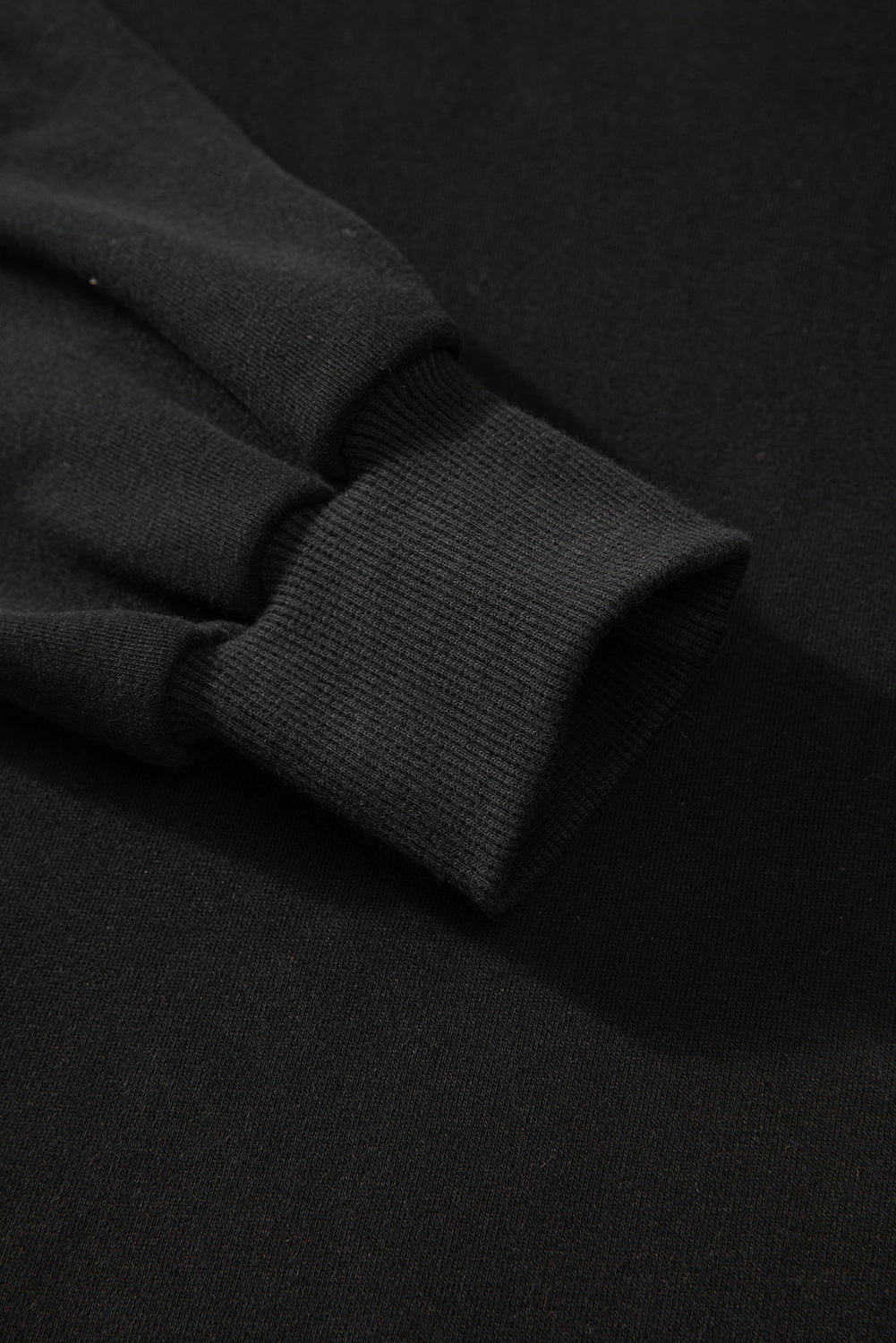 Parchment Solid O Neck High Low Hem Pullover Sweatshirt