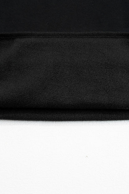Valerian Solid Fleece Lined Drop Shoulder High Low Sweatshirt