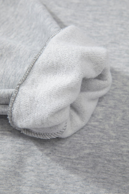 Bonbon Fleece Lined Kangaroo Pocket Drawstring Chunky Hoodie