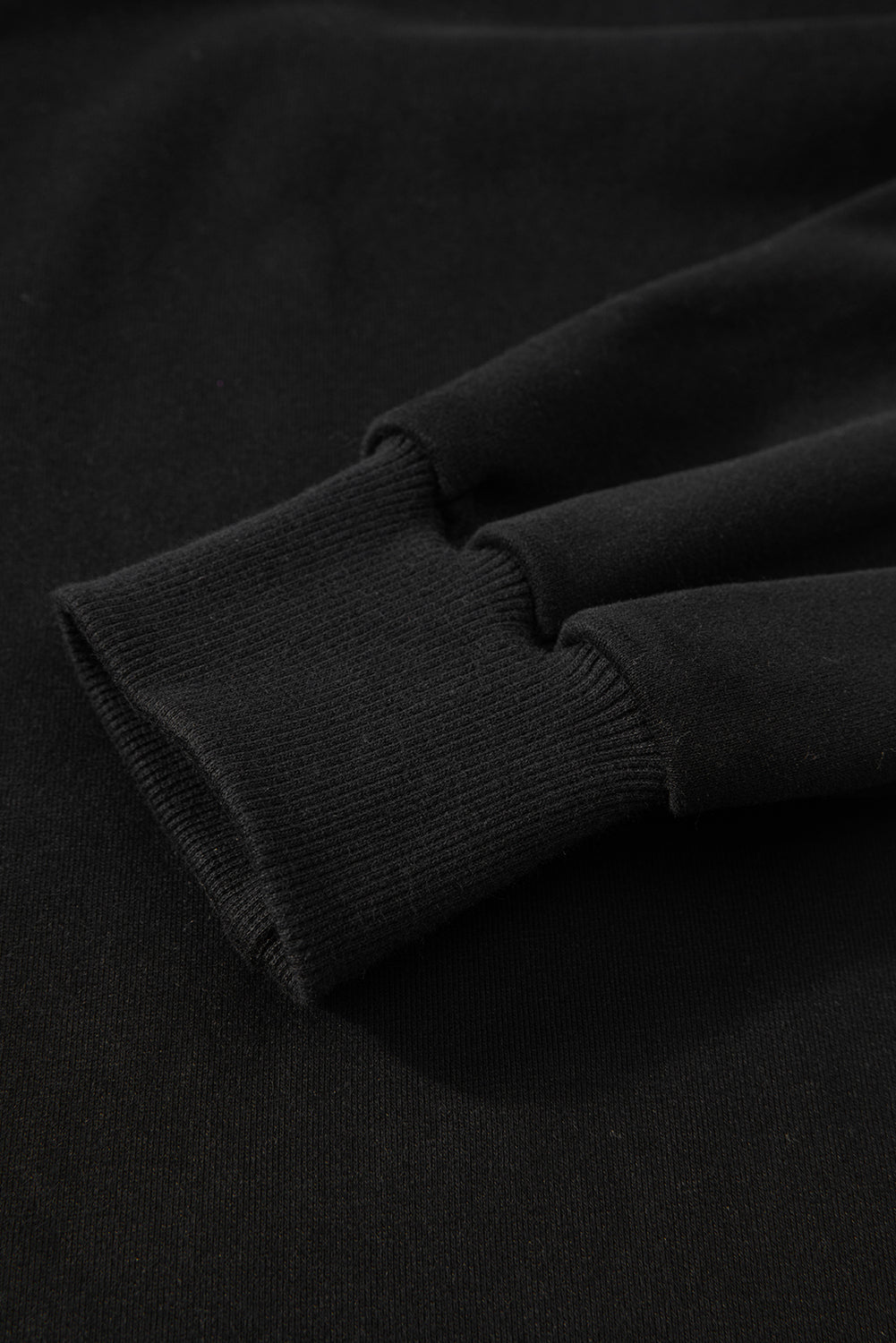 Parchment Solid O Neck High Low Hem Pullover Sweatshirt