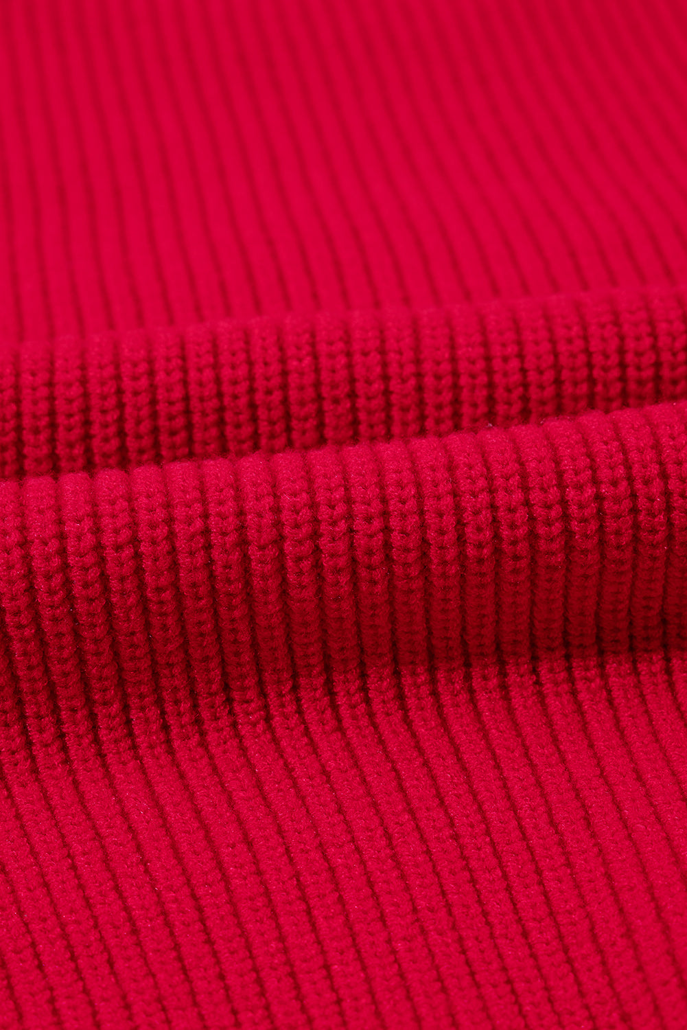 Racing Red Sparkle All The Way Tinsel Crew Neck Plus Size Sweater