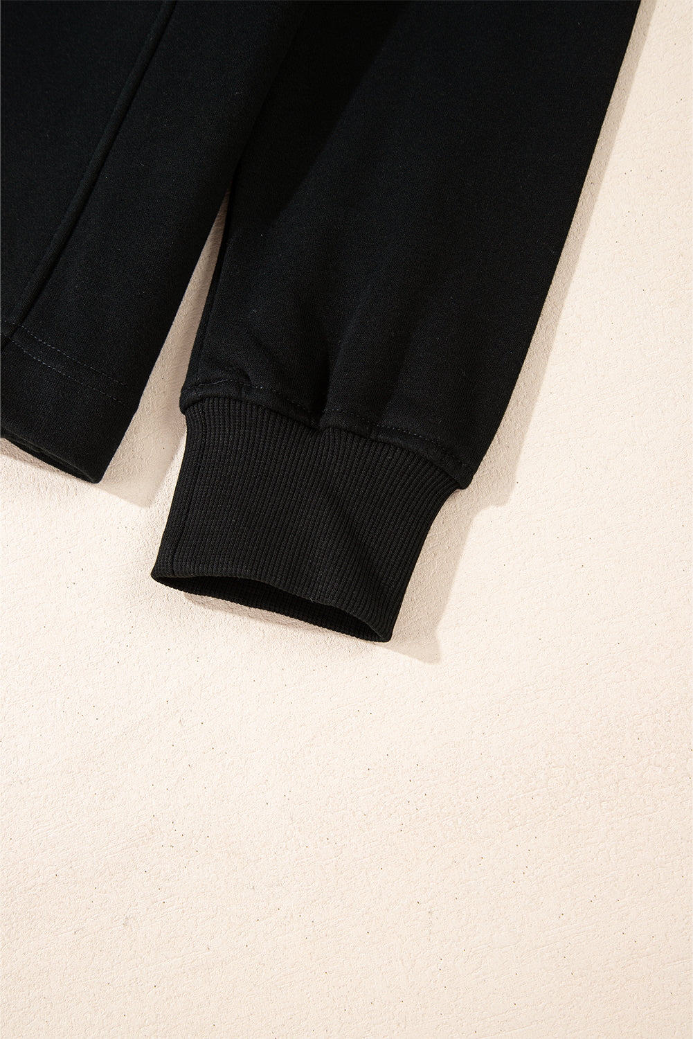 Smoke Gray Zipped Neck Pullover Drop Shoulder Sweatshirt