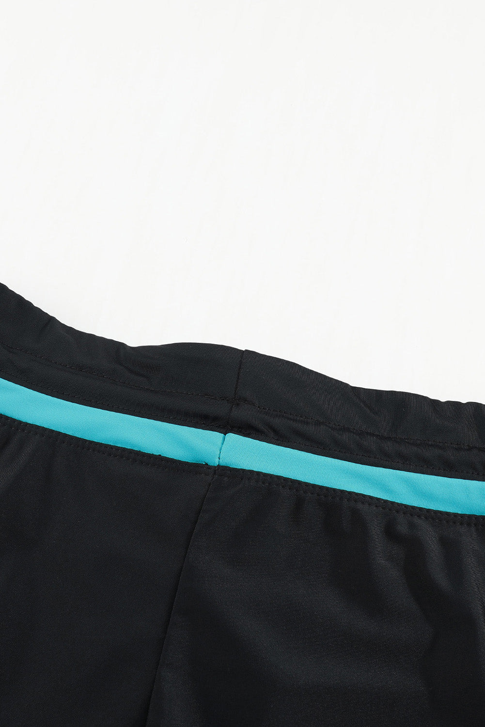 Violet Strap Trim Black Women Swim Boardshort