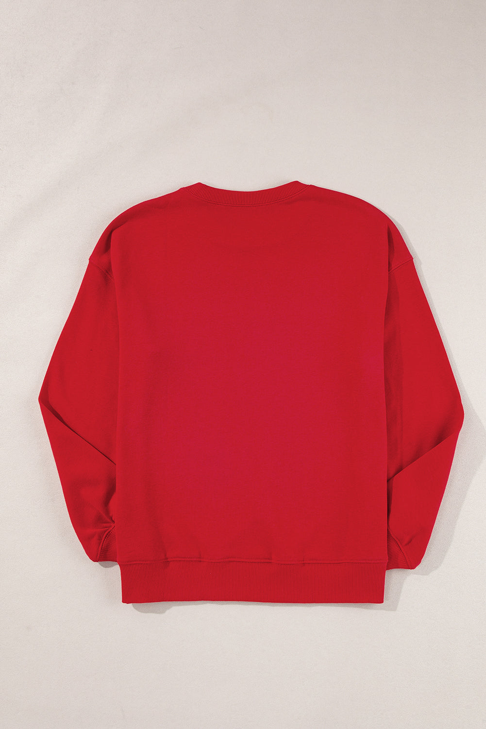 Dark Green Solid Classic Crewneck Pullover Sweatshirt