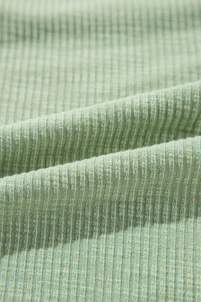 Parchment Crochet Detail Exposed Seam High Low Loose Top