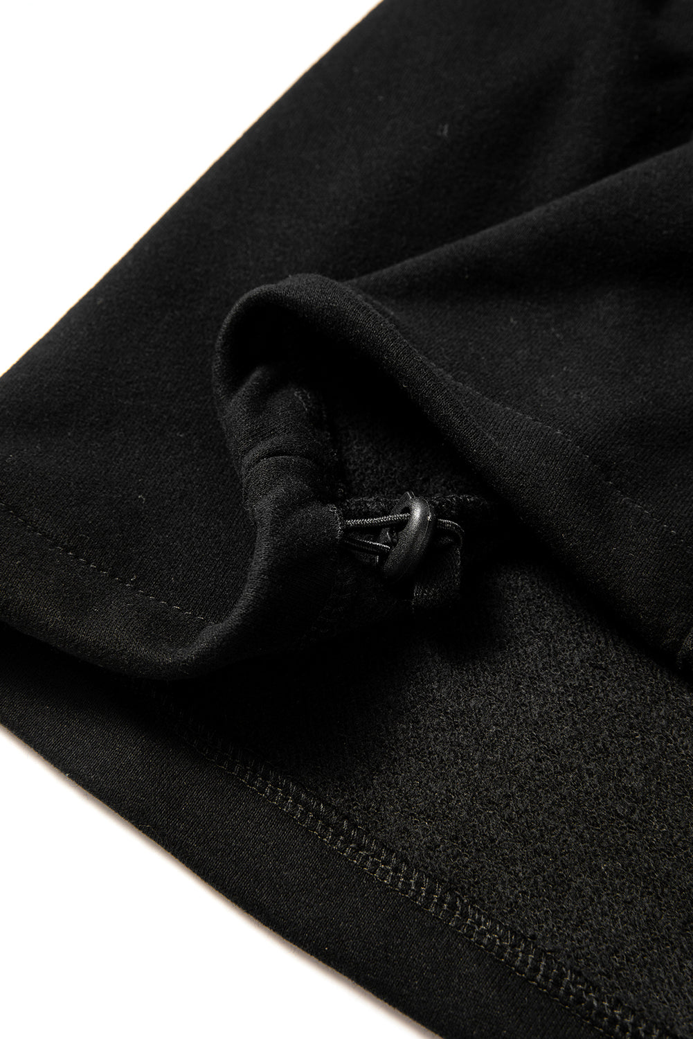Bonbon Fleece Lined Half Zipper Kangaroo Pockets Loose Hoodie