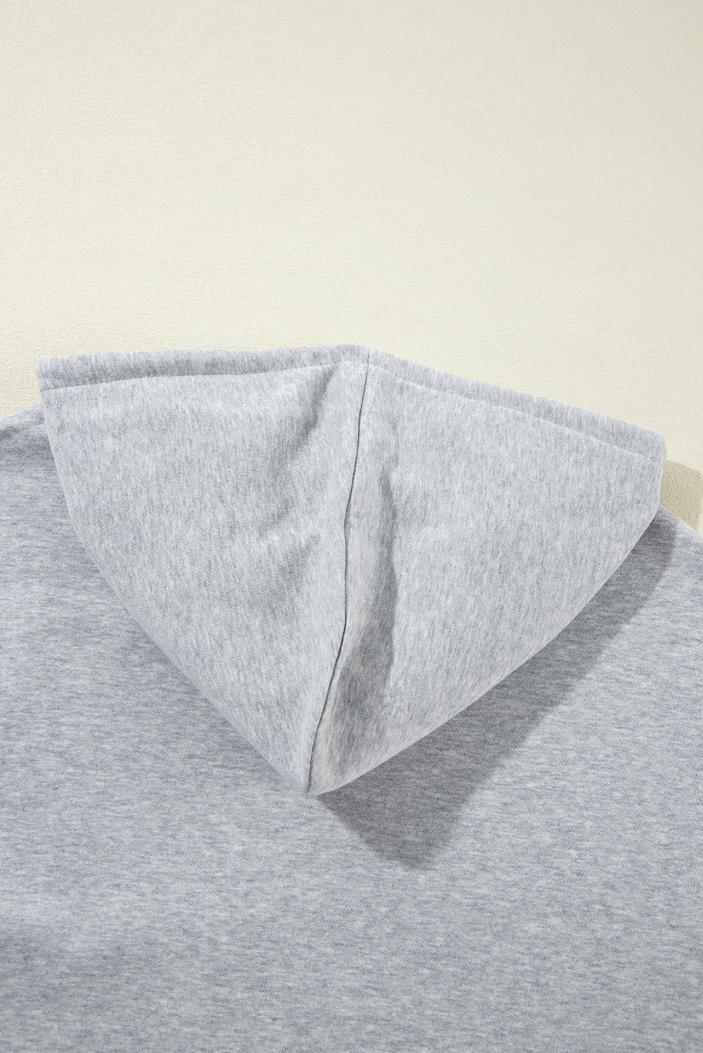 Bonbon Fleece Lined Kangaroo Pocket Drawstring Chunky Hoodie