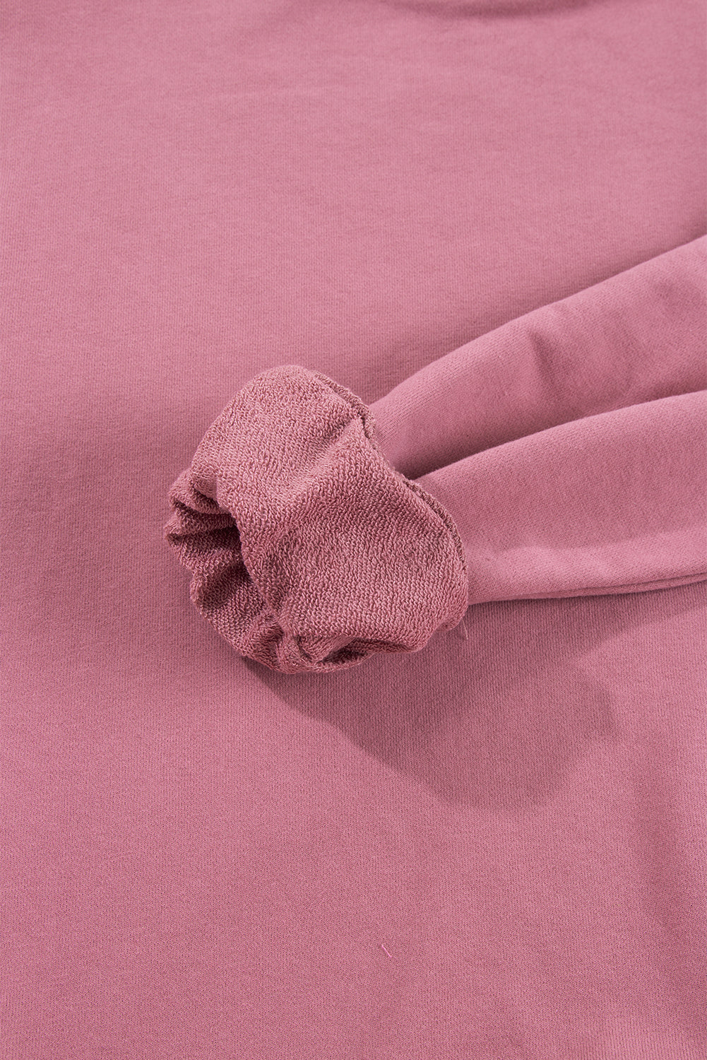 Navy Blue Plain Drop Shoulder Crewneck Pullover Sweatshirt