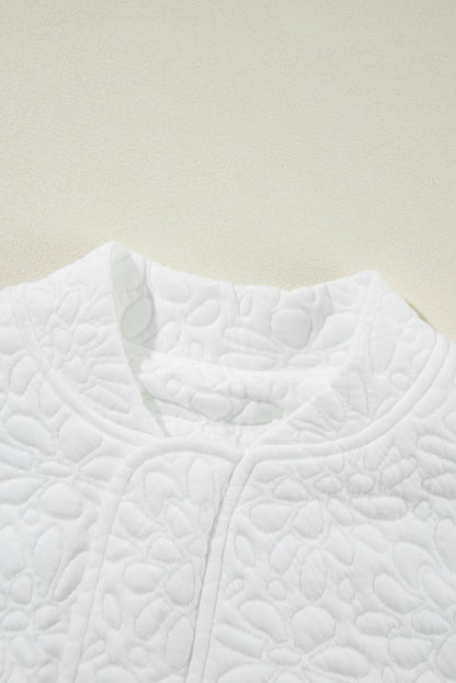 Jungle Green Floral Quilted Jacket