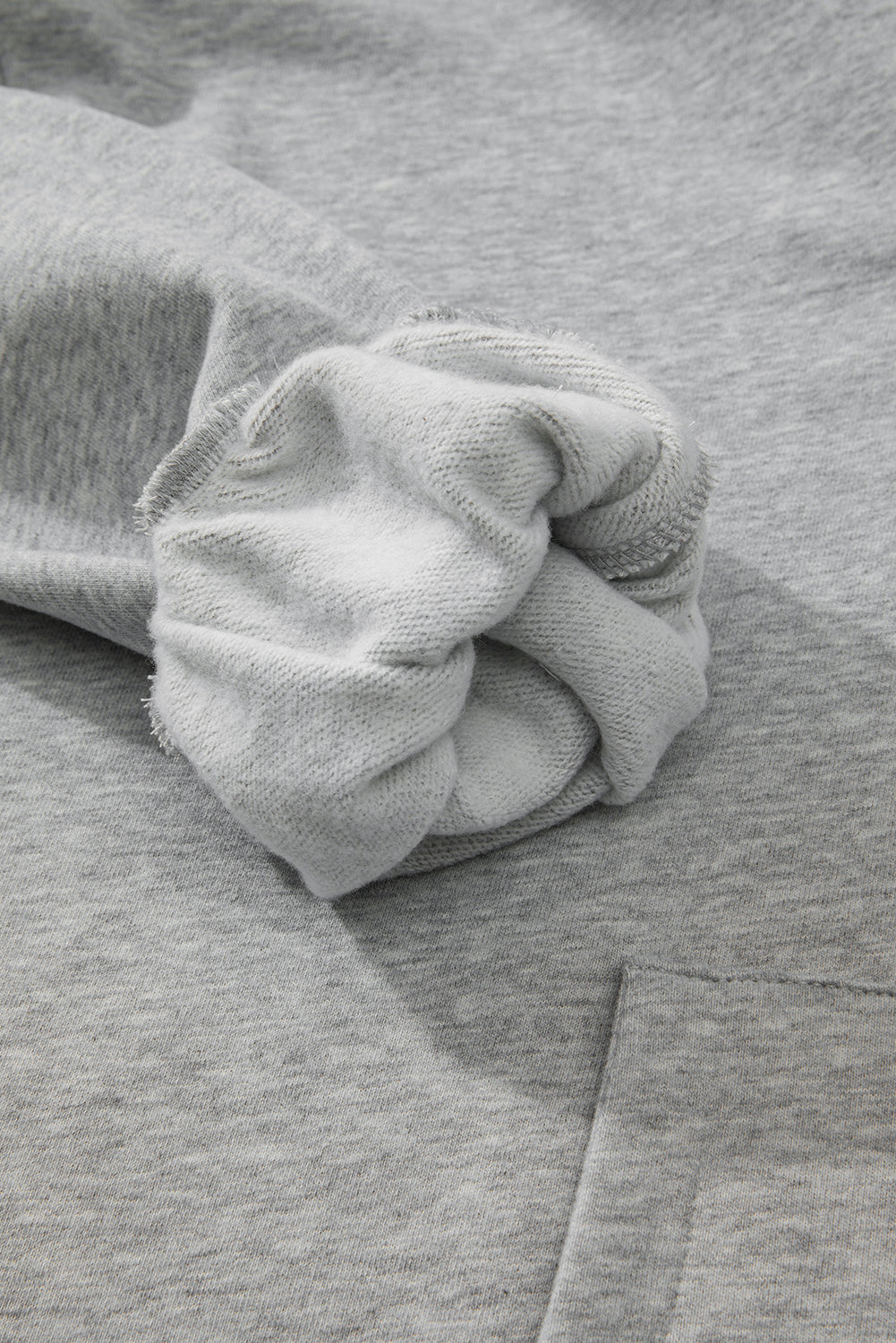 Bonbon Fleece Lined Half Zipper Kangaroo Pockets Loose Hoodie
