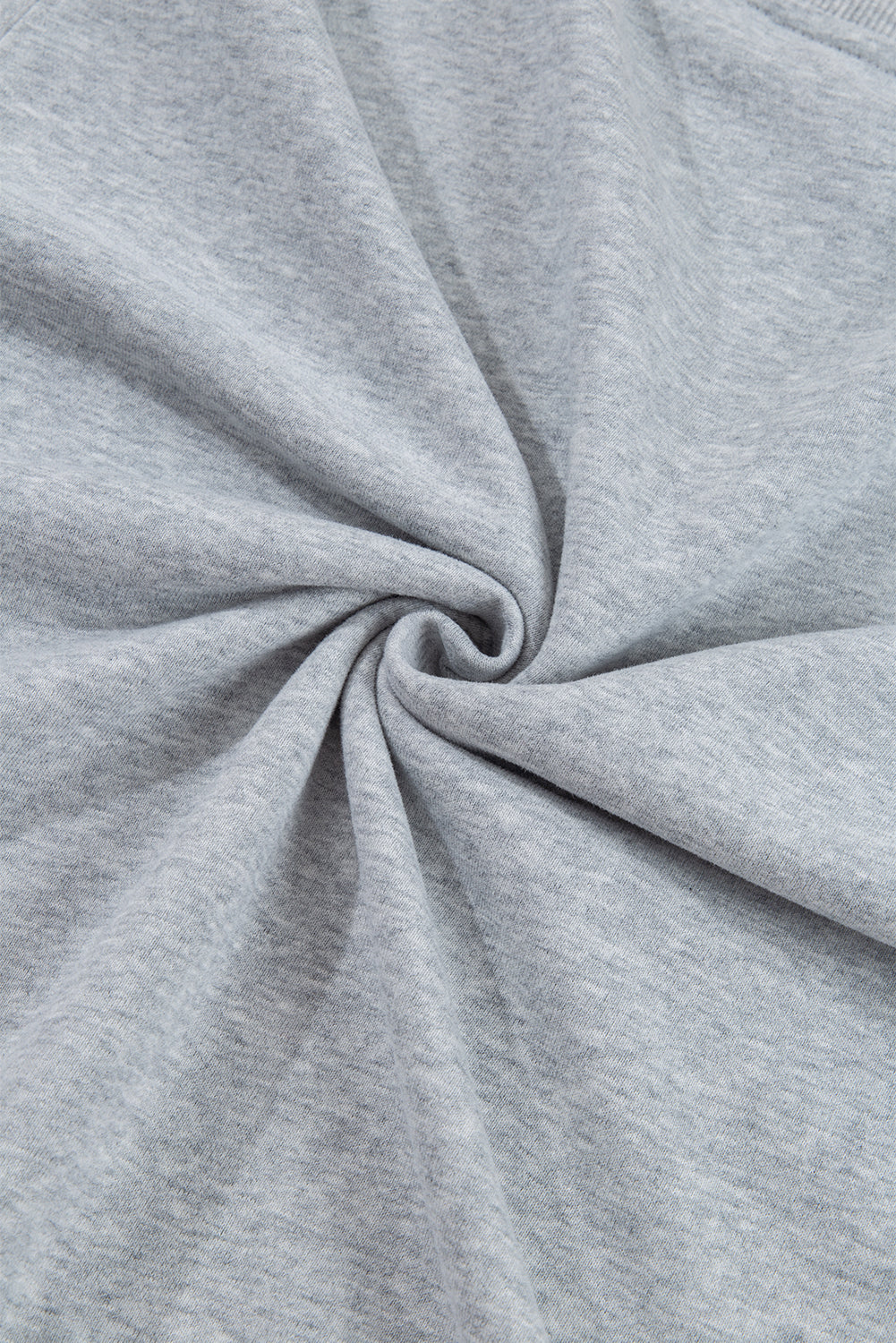 Navy Blue Plain Drop Shoulder Crewneck Pullover Sweatshirt