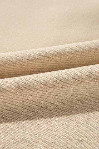 Valerian Solid Fleece Lined Drop Shoulder High Low Sweatshirt