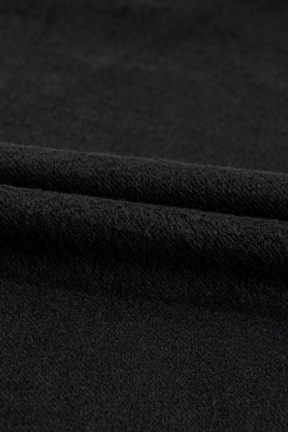 Valerian Solid Fleece Lined Drop Shoulder High Low Sweatshirt