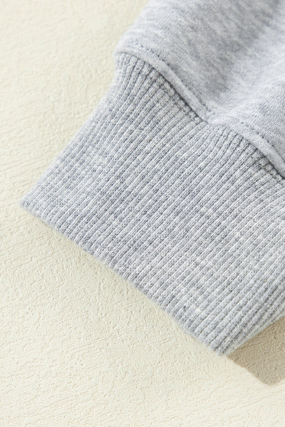 Bonbon Fleece Lined Kangaroo Pocket Drawstring Chunky Hoodie