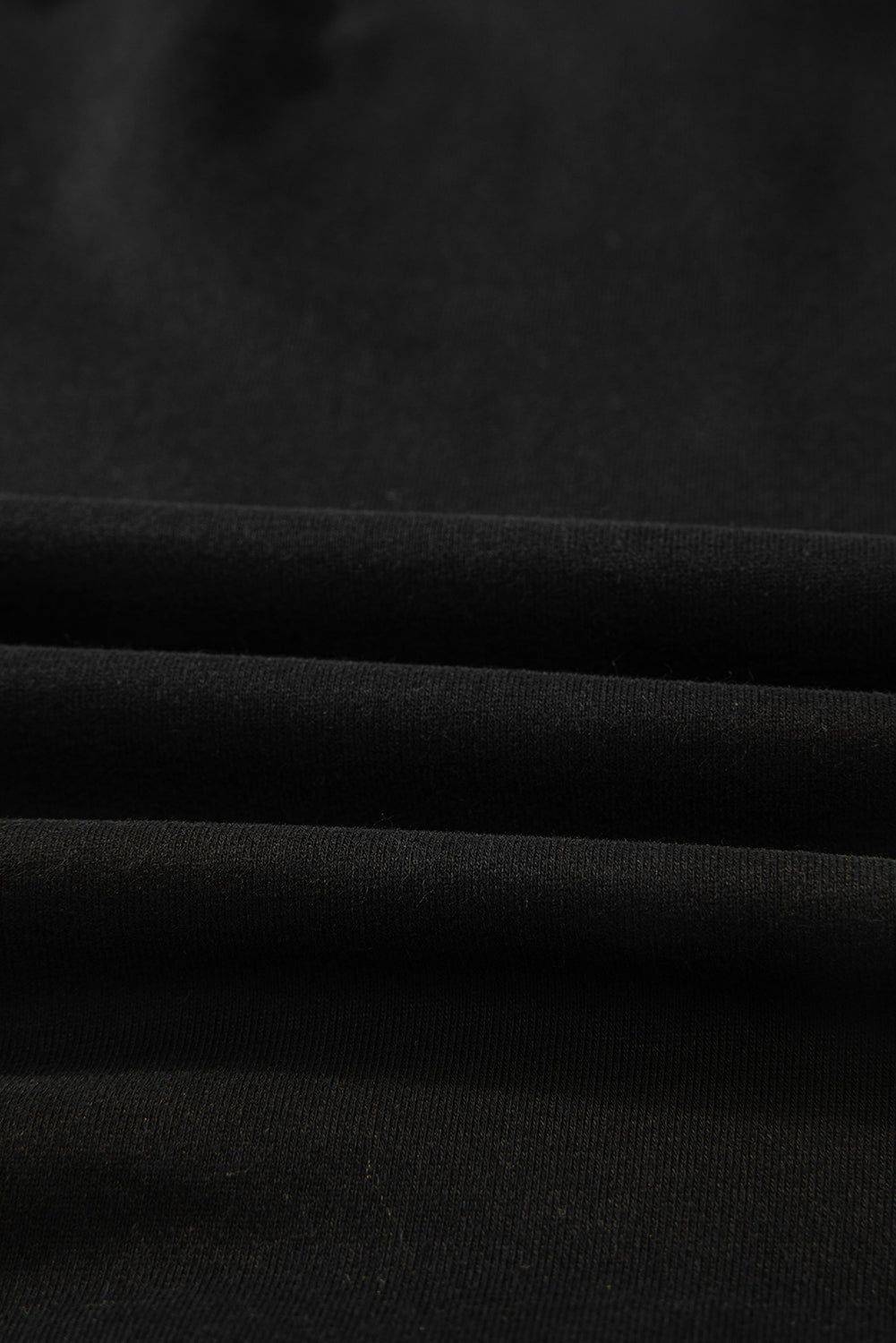 Parchment Solid O Neck High Low Hem Pullover Sweatshirt