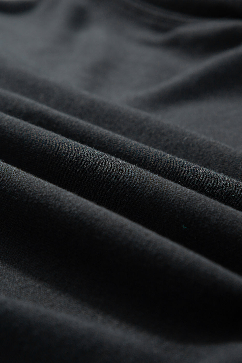 Dark Green Solid Classic Crewneck Pullover Sweatshirt