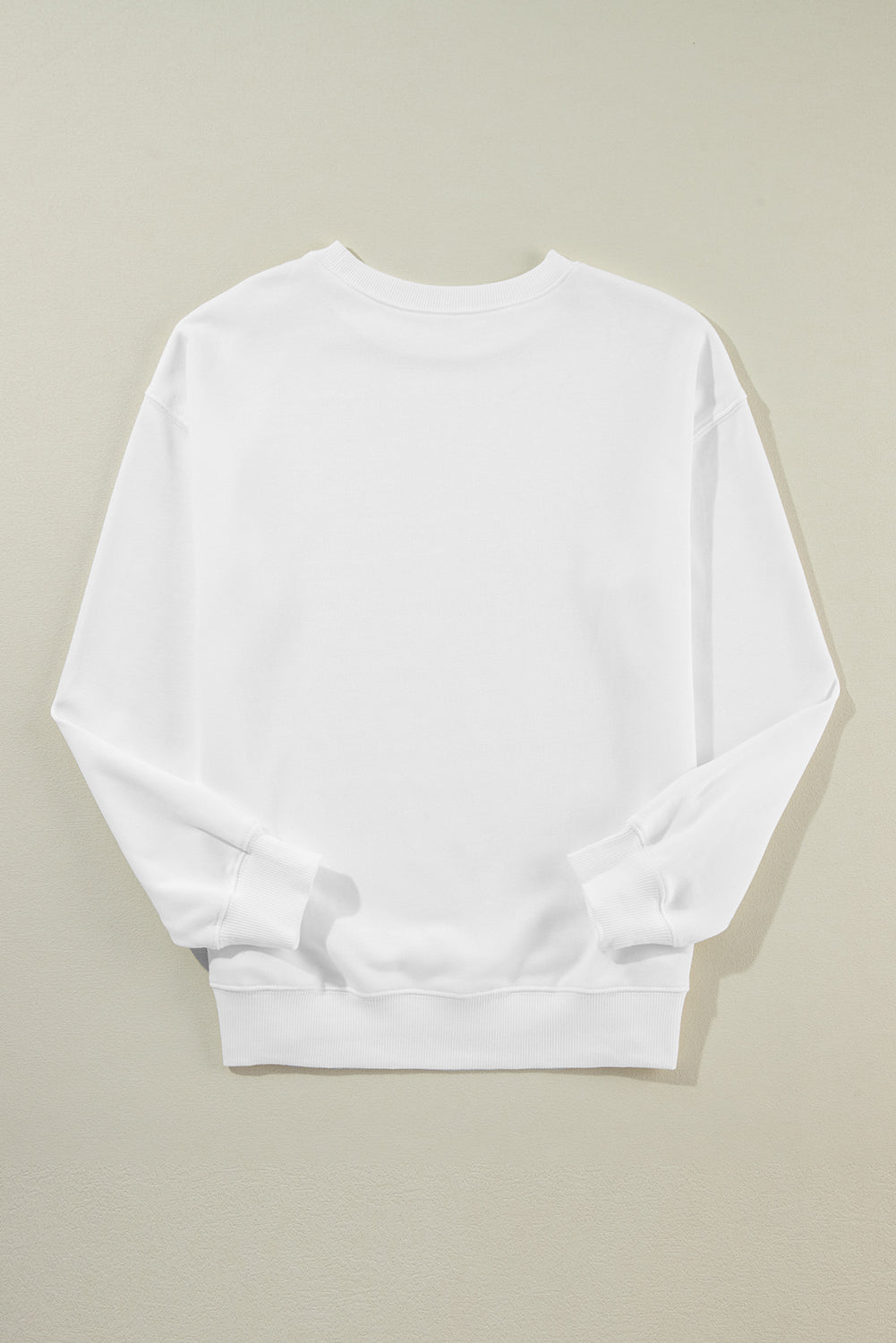 Dark Green Solid Classic Crewneck Pullover Sweatshirt