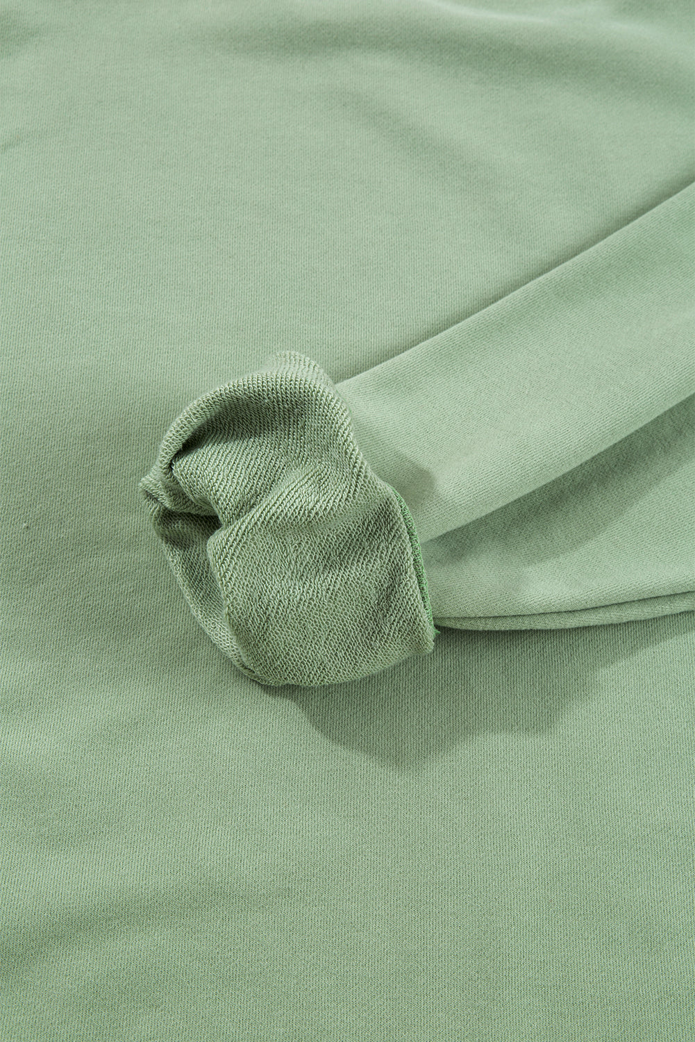 Navy Blue Plain Drop Shoulder Crewneck Pullover Sweatshirt