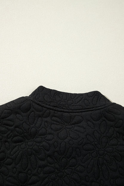 Jungle Green Floral Quilted Jacket