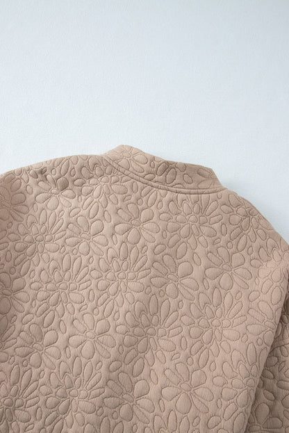 Jungle Green Floral Quilted Jacket