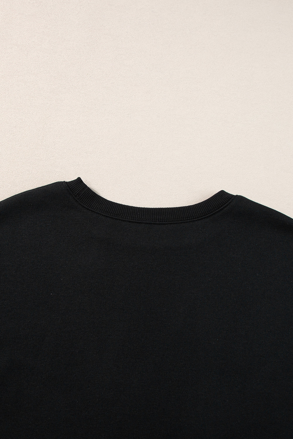 Dark Green Solid Classic Crewneck Pullover Sweatshirt