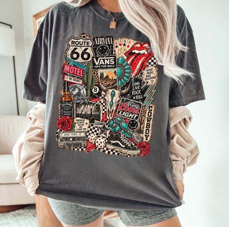 Comfort Colors Grunge Rocker Tshirt