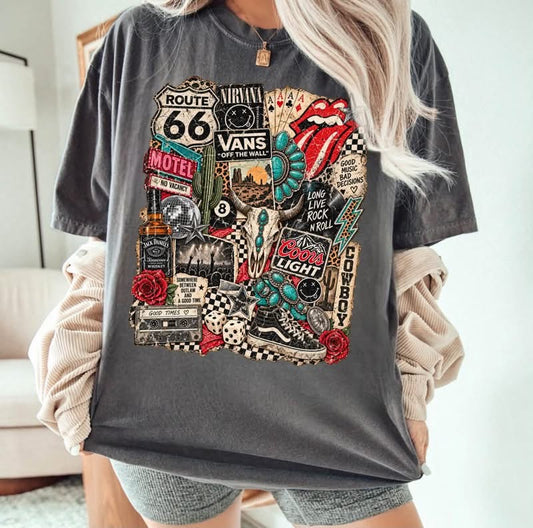 Comfort Colors Grunge Rocker Tshirt