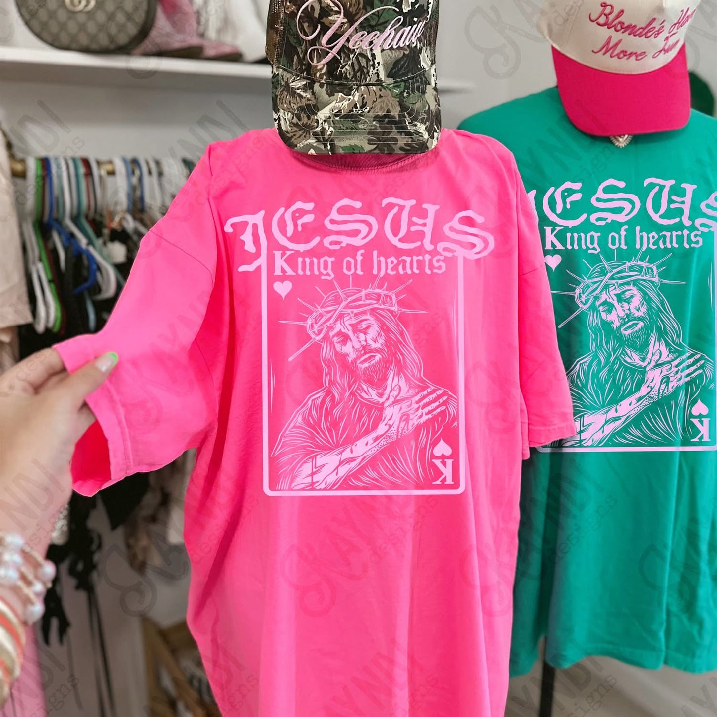 2 MYSTERY Jesus is King 1 Tshirt and 1 Sweatshirt