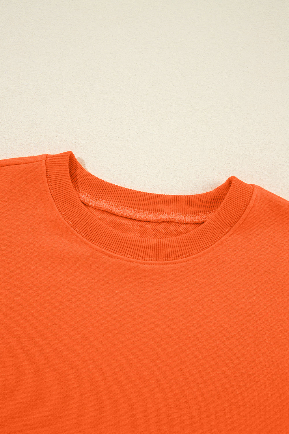 Dark Green Solid Classic Crewneck Pullover Sweatshirt