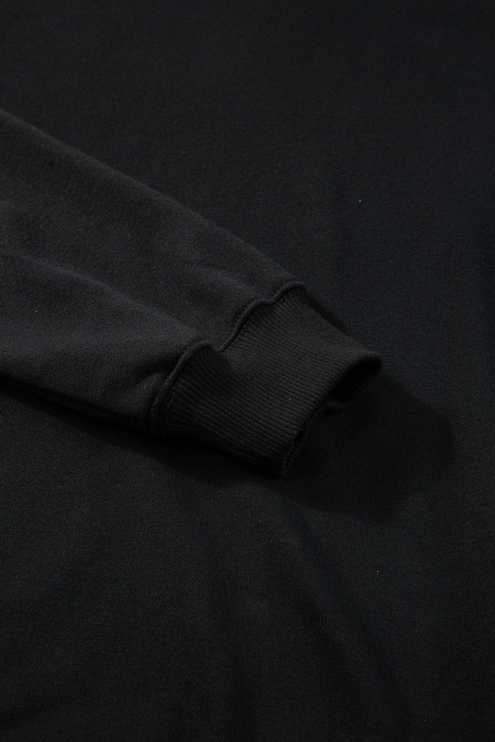 Dark Green Solid Classic Crewneck Pullover Sweatshirt