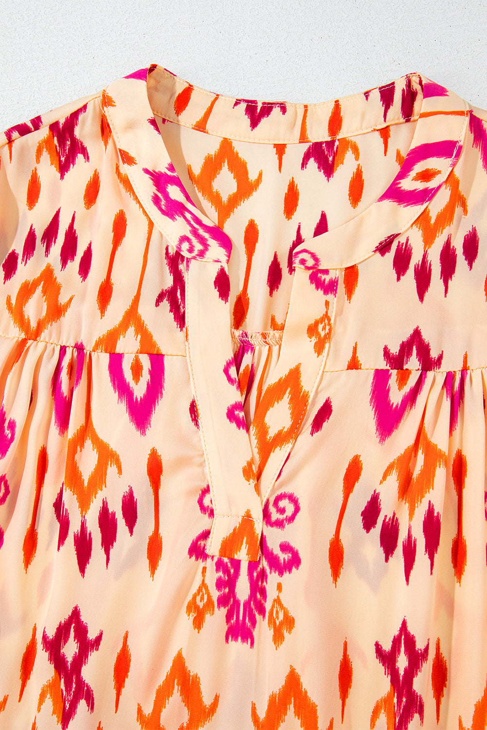 Blue Western Abstract Geometric Printed Maxi Dress