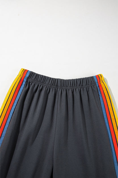 Light Blue Counting Rainbows High Waist Sweatpants