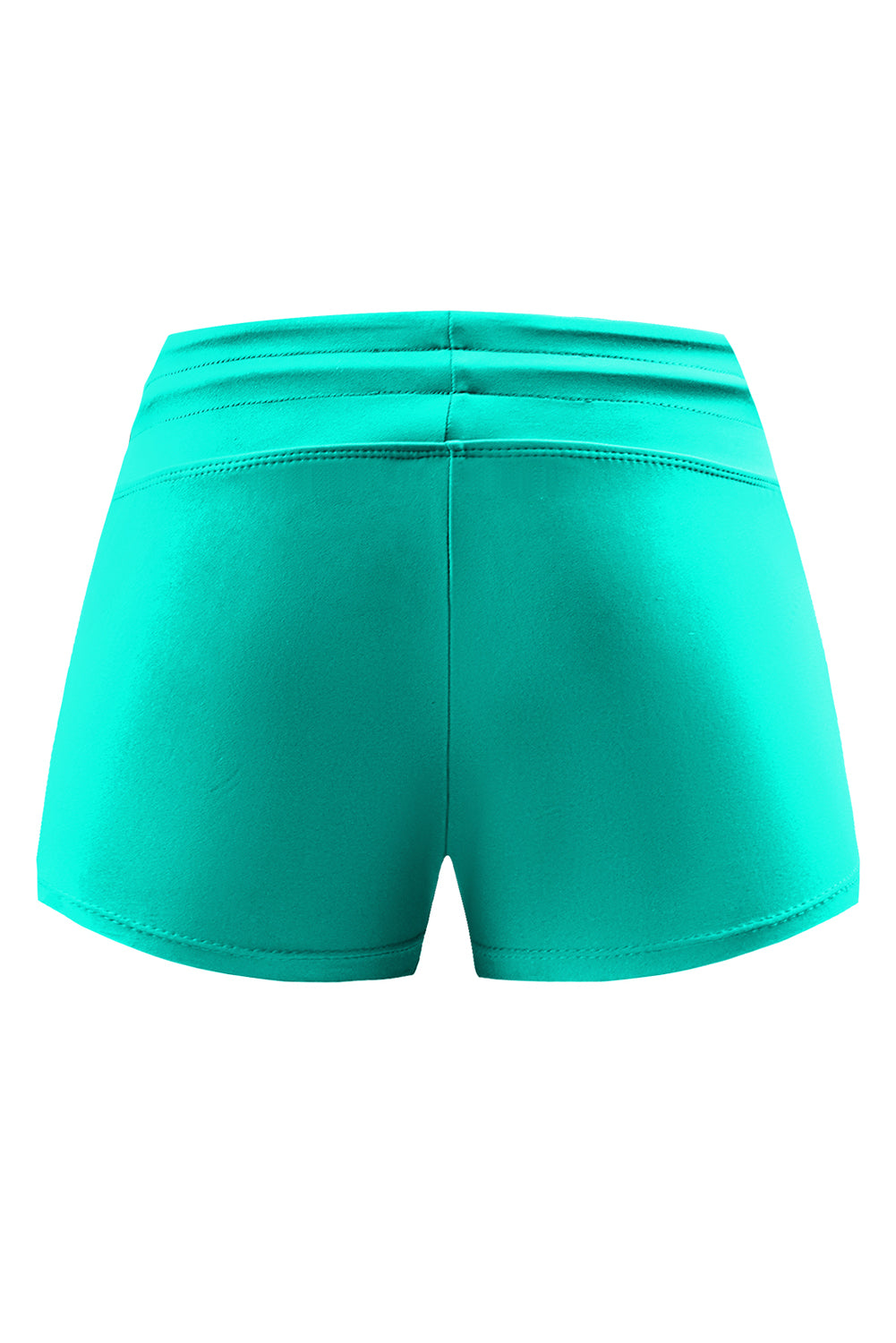 Violet Strap Trim Black Women Swim Boardshort