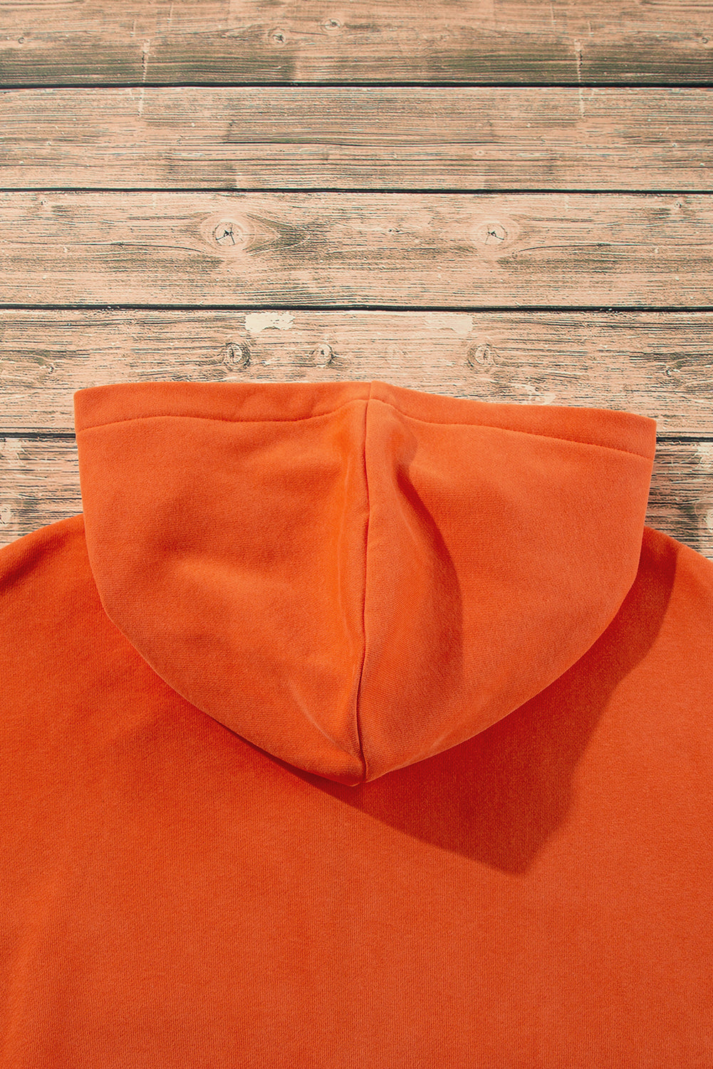 Bonbon Fleece Lined Half Zipper Kangaroo Pockets Loose Hoodie
