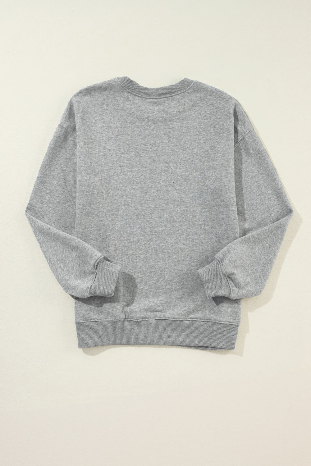 Dark Green Solid Classic Crewneck Pullover Sweatshirt