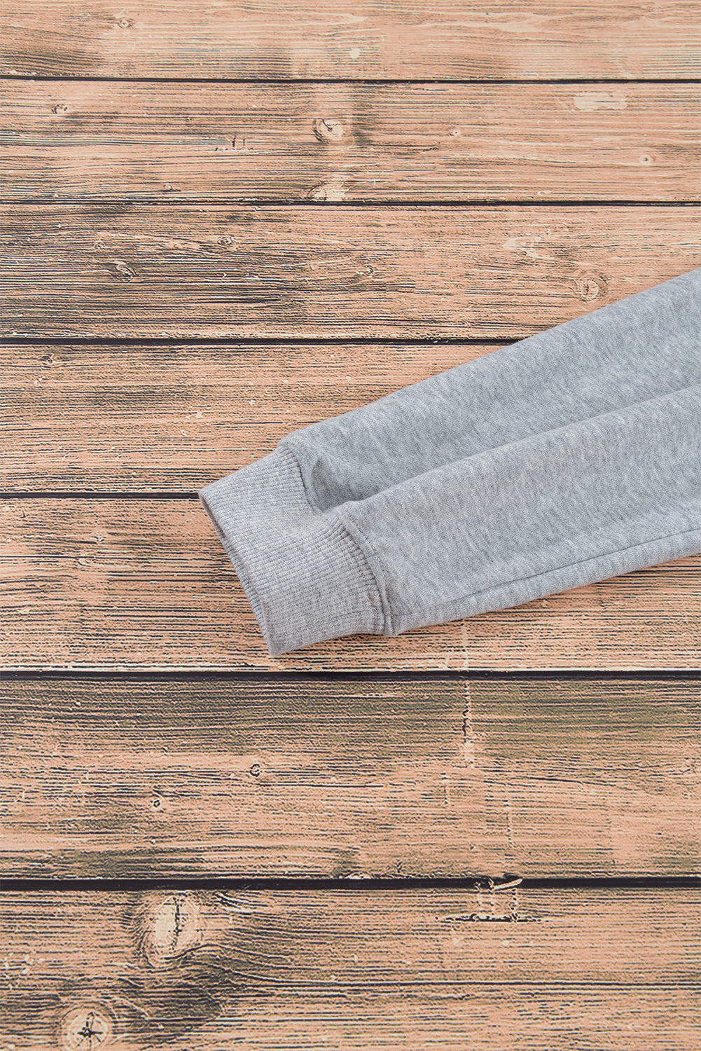 Navy Blue Plain Drop Shoulder Crewneck Pullover Sweatshirt