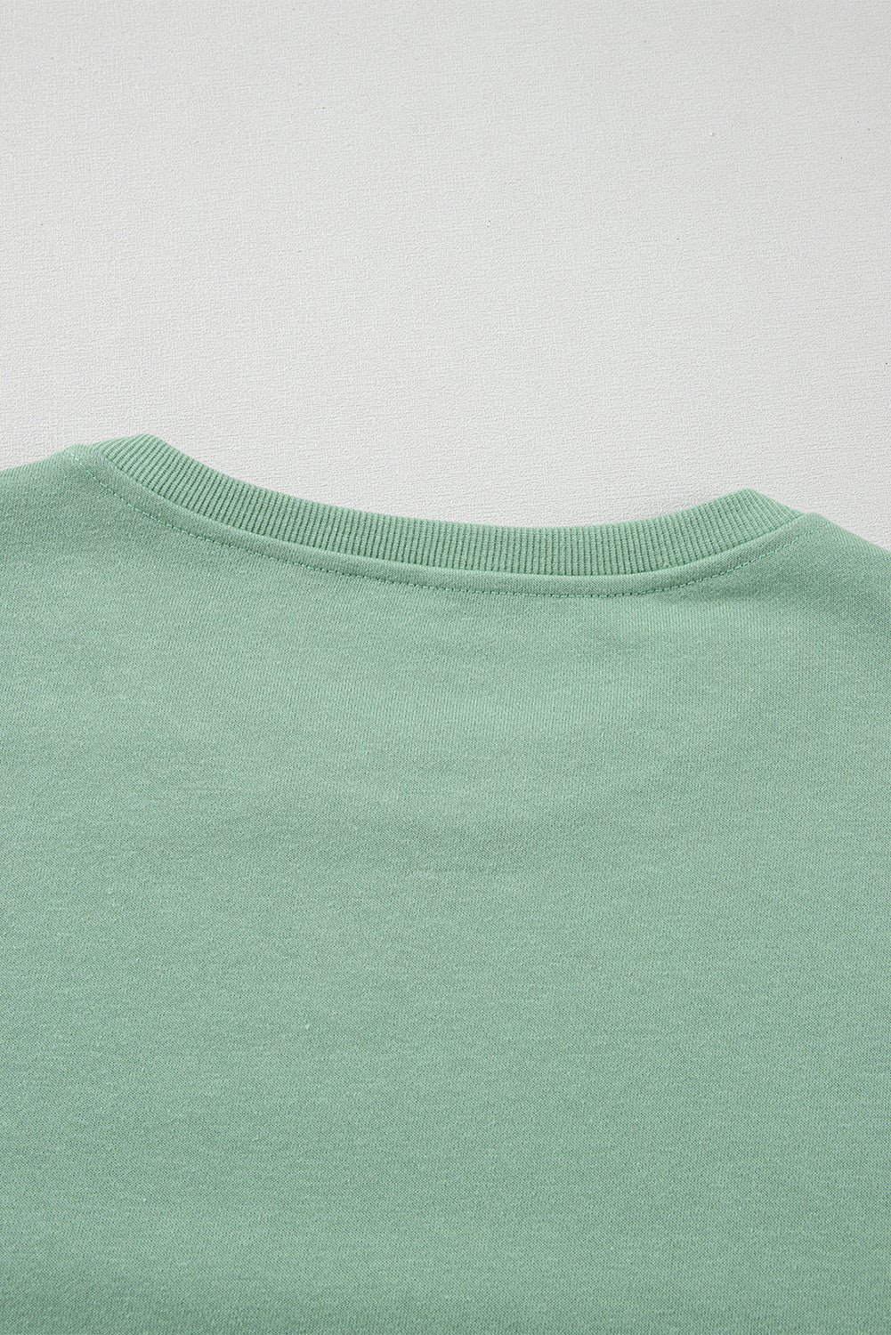 Flamingo Rainbow Striped Sleeve Crew Neck Loose Sweatshirt