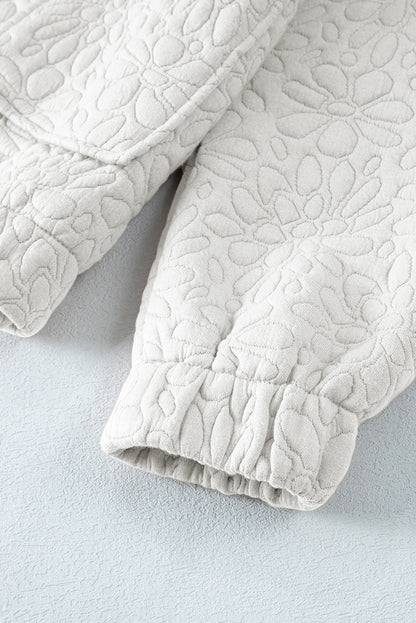 Jungle Green Floral Quilted Jacket