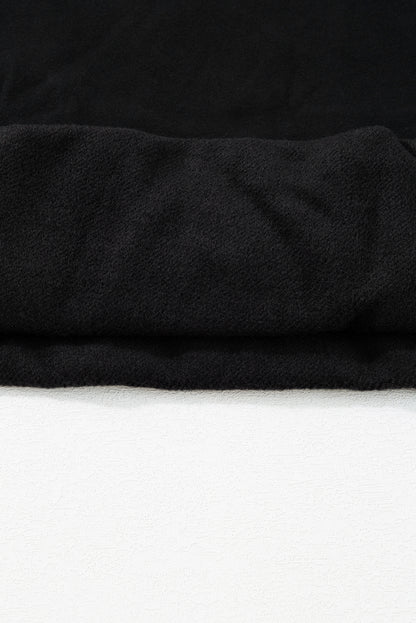 Bonbon Fleece Lined Kangaroo Pocket Drawstring Chunky Hoodie